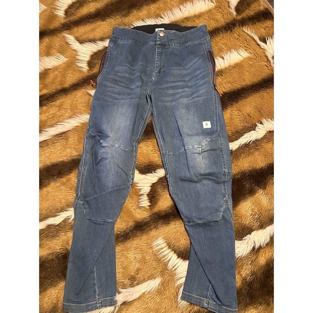Ripton & Co Denim Bike Pants Stretch Cycling Jeans Outdoors Mens Medium NEW!!